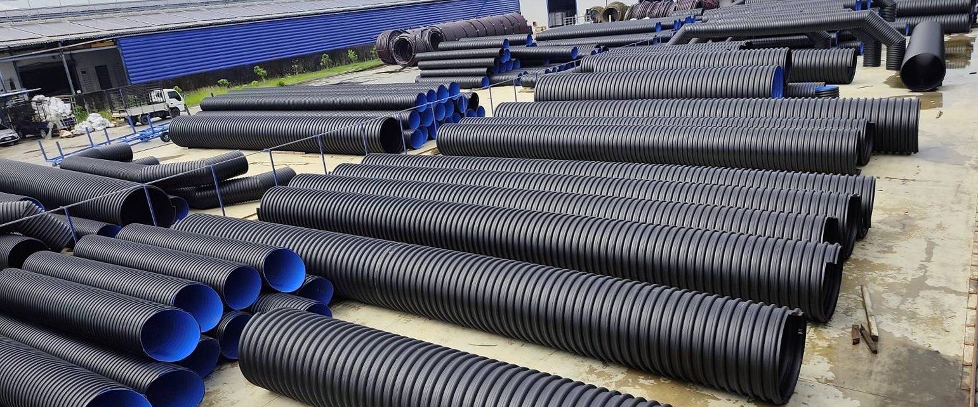 คลังสินค้าท่อ HDPE ลอน บริษัท ตะวันไพพ์ จำกัด